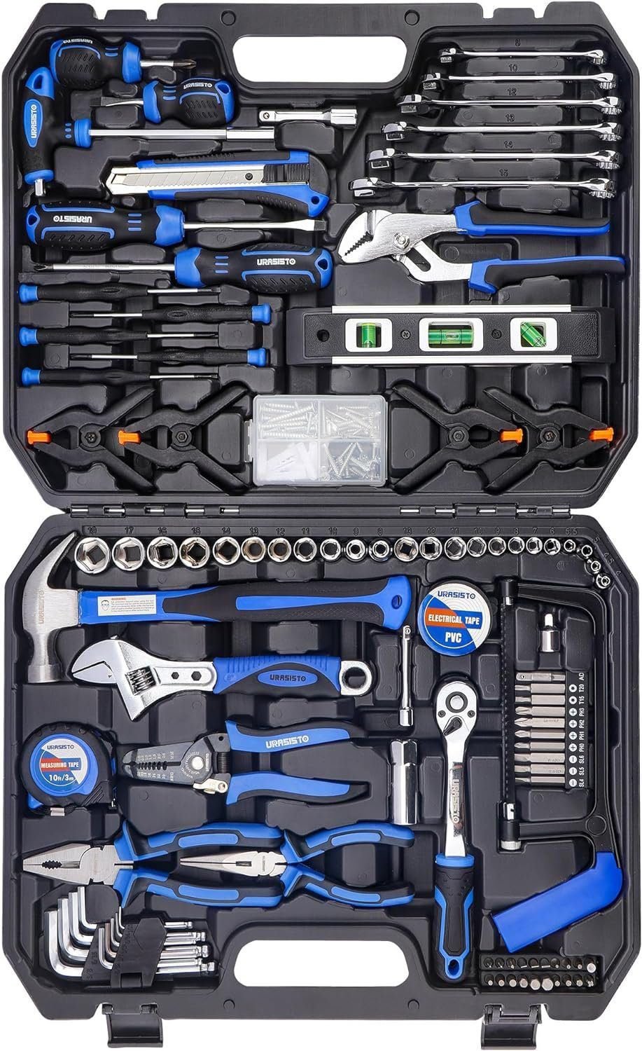 168-Piece Socket Wrench Auto Repair Tool Combination Package Mixed Tool Set Hand Tool Kit with Plastic Toolbox Storage Case 168-Piece Socket Wrench Auto Repair Tool Combination Package Mixed Tool Set Hand Tool Kit with Plastic Toolbox Storage Case