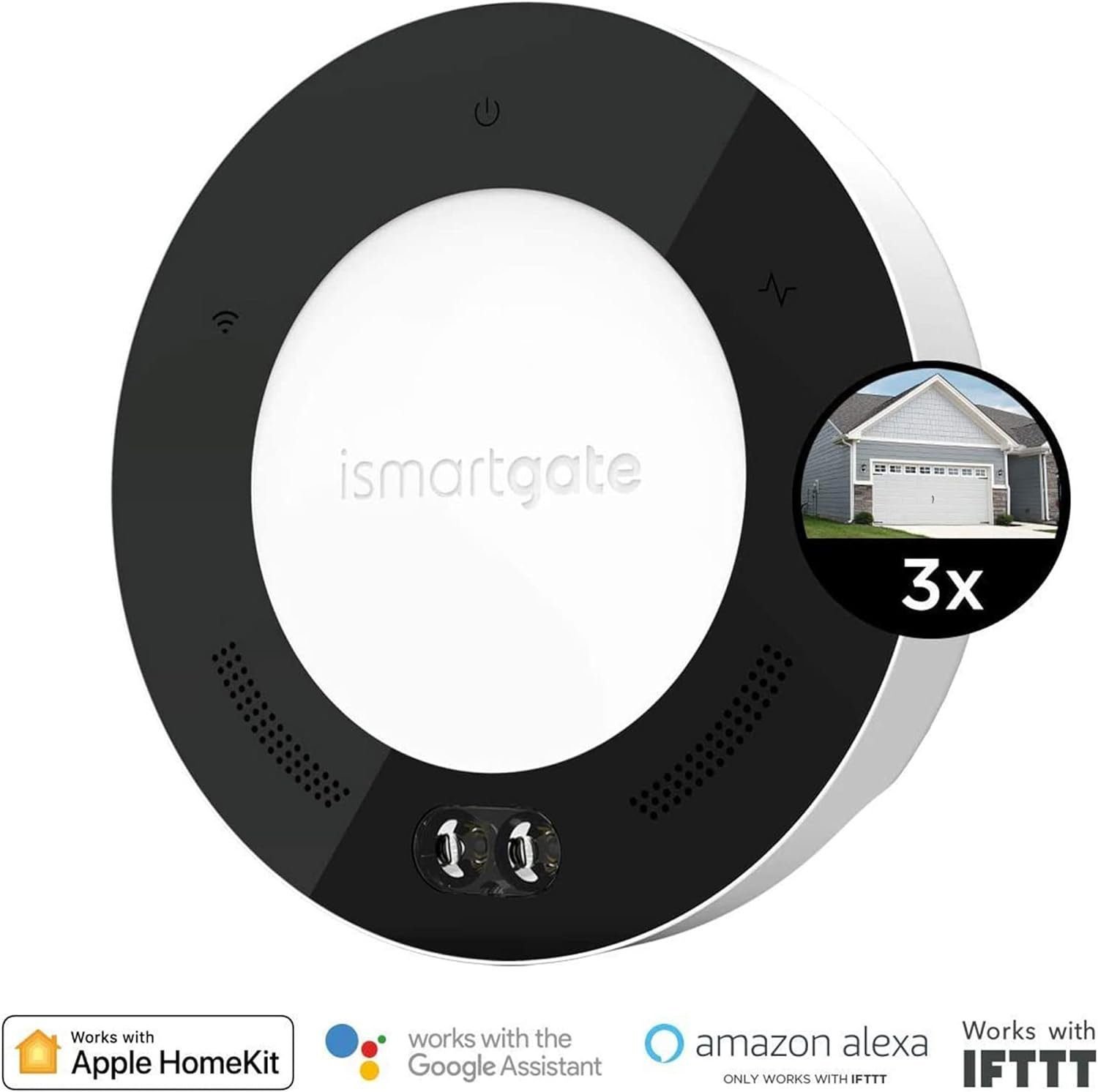 ismartgate PRO Smart Garage Door Opener Remote. Compatible Apple Homekit, Amazon Alexa, Google Assistant, IFTTT, Samsung SmartThings. Compatible with All Garage Openers. Wireless Sensor Included. ismartgate PRO Smart Garage Door Opener Remote. Compatible Apple Homekit, Amazon Alexa, Google Assistant, IFTTT, Samsung SmartThings. Compatible with All Garage Openers. Wireless Sensor Included.