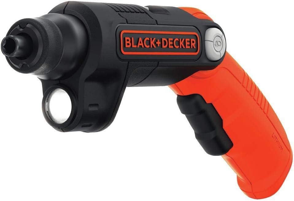 BLACK+DECKER 4V MAX* Cordless Screwdriver with LED Light (BDCSFL20C), Black