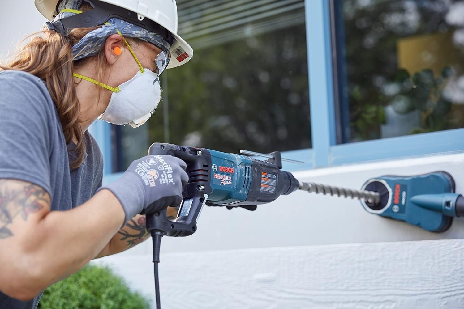 BOSCH 11255VSR Bulldog Xtreme 8 Amp 1 Inch Corded Variable Speed SDS-Plus Concrete/Masonry Rotary Hammer BOSCH 11255VSR Bulldog Xtreme 8 Amp 1 Inch Corded Variable Speed SDS-Plus Concrete/Masonry Rotary Hammer