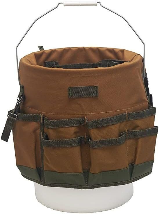 Bucket Boss The Bucketeer Bucket Tool Organizer in Brown, 10030 Bucket Boss The Bucketeer Bucket Tool Organizer in Brown, 10030