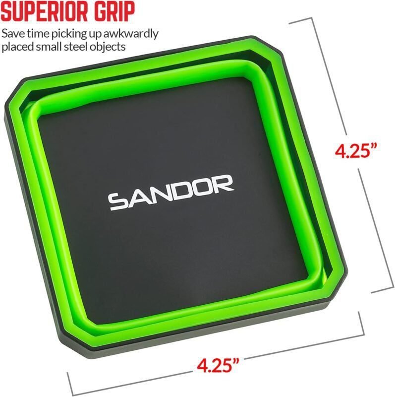 Collapsible Magnetic Parts Tray Set - (Pack of 3) Tool Trays for Screw, Bolts, Nuts, Washers, Pins and Other Small Metal Parts - 4.25 Inch Square - Red, Blue, and Green Collapsible Magnetic Parts Tray Set - (Pack of 3) Tool Trays for Screw, Bolts, Nuts, Washers, Pins and Other Small Metal Parts - 4.25 Inch Square - Red, Blue, and Green