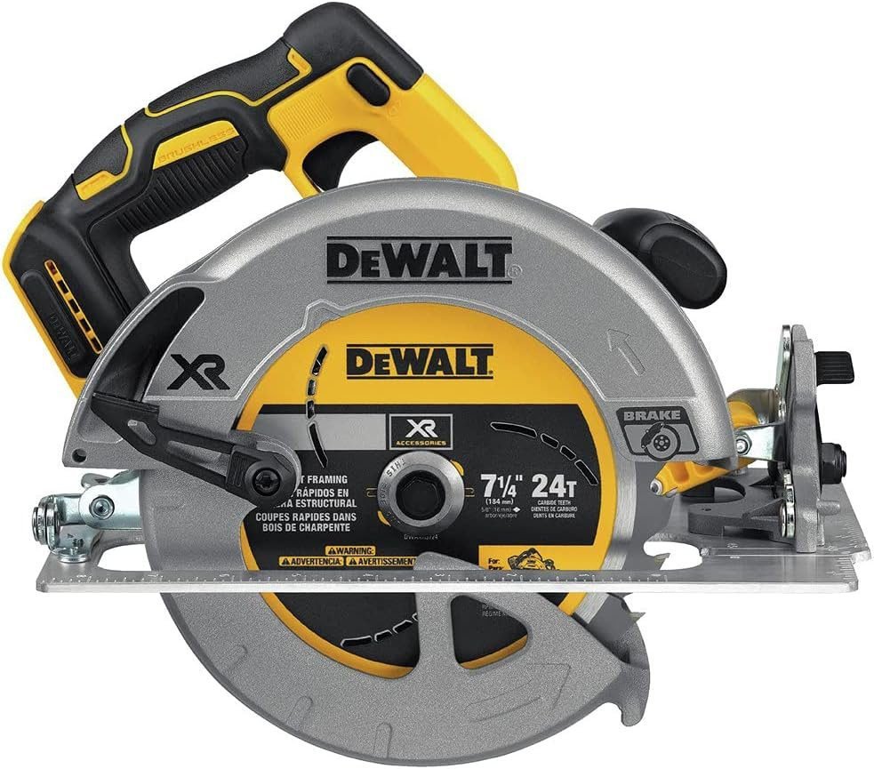 DEWALT 20V MAX 7-1/4-Inch Circular Saw with Brake, Tool Only, Cordless (DCS570B), Black DEWALT 20V MAX 7-1/4-Inch Circular Saw with Brake, Tool Only, Cordless (DCS570B), Black