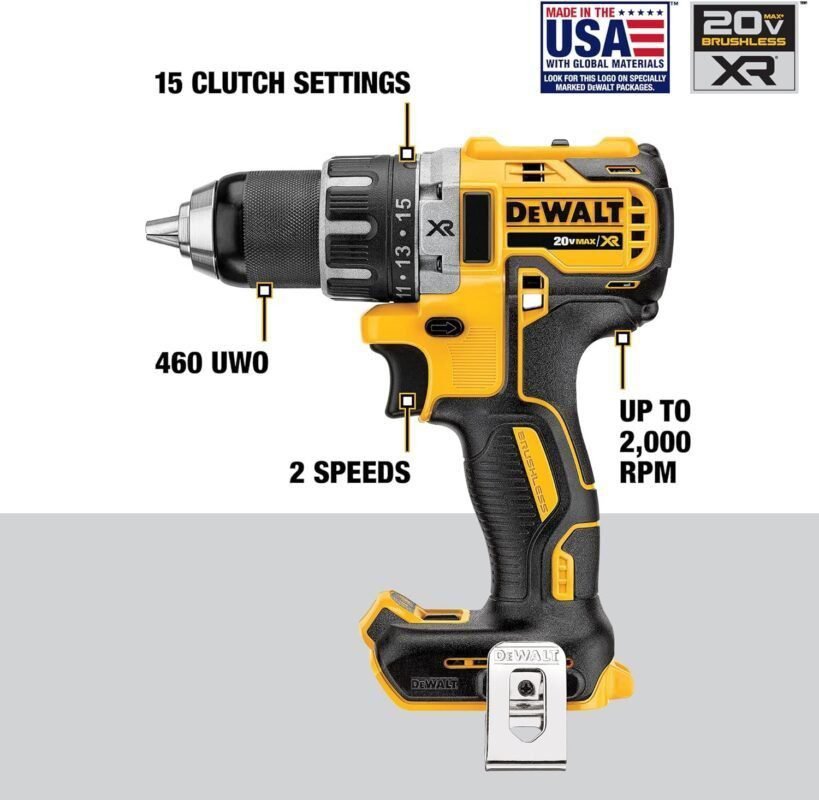 DEWALT 20V MAX Cordless Drill and Impact Driver, Power Tool Combo Kit with 2 Batteries and Charger, Yellow/Black (DCK240C2) DEWALT 20V MAX Cordless Drill and Impact Driver, Power Tool Combo Kit with 2 Batteries and Charger, Yellow/Black (DCK240C2)