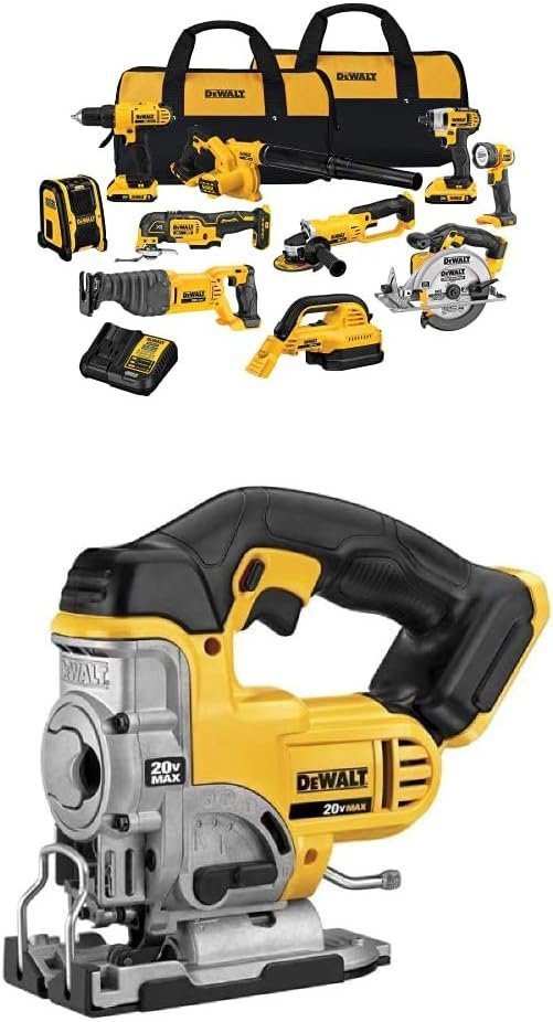 DEWALT 20V MAX Power Tool Combo Kit, 10-Tool Cordless Power Tool Set with 2 Batteries and Charger (DCK1020D2) DEWALT 20V MAX Power Tool Combo Kit, 10-Tool Cordless Power Tool Set with 2 Batteries and Charger (DCK1020D2)