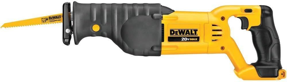 DEWALT 20V MAX Reciprocating Saw, 3,000 Strokes Per Minute, Variable Speed Trigger, Bare Tool Only (DCS380B), Black/Clear DEWALT 20V MAX Reciprocating Saw, 3,000 Strokes Per Minute, Variable Speed Trigger, Bare Tool Only (DCS380B), Black/Clear