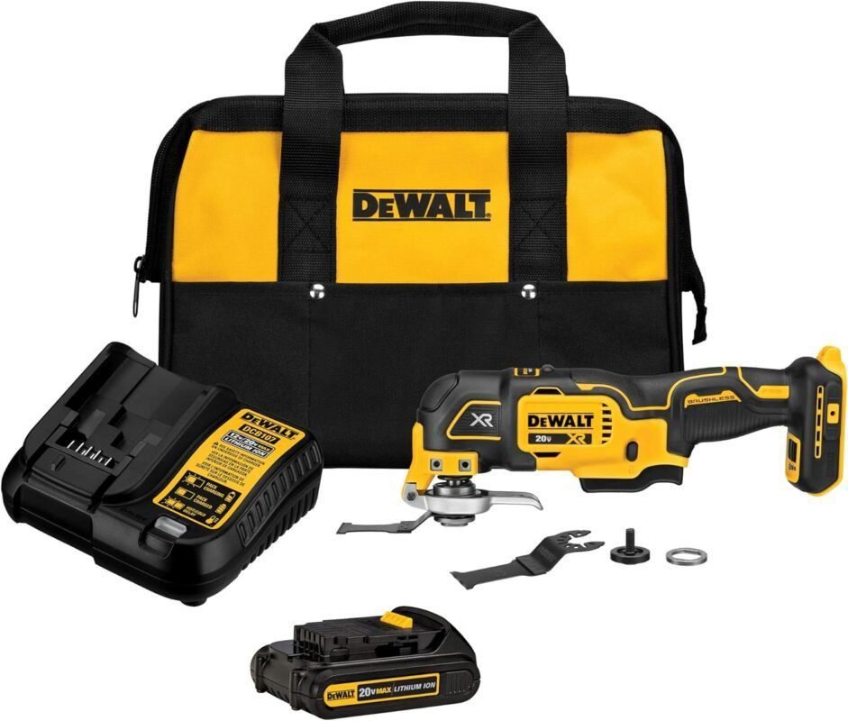 DEWALT 20V MAX* XR Oscillating Tool Kit, 3-Speed (DCS356C1) DEWALT 20V MAX* XR Oscillating Tool Kit, 3-Speed (DCS356C1)