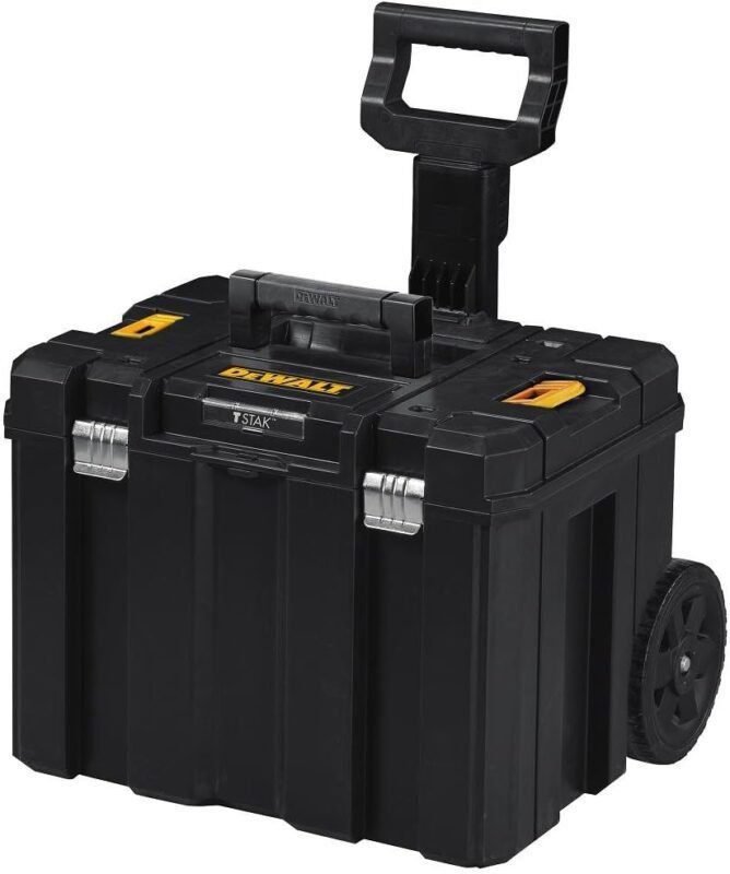 DEWALT TSTAK II Tool Box, 13 Inch, Flat Top, Holds Up To 66 lbs, Flexible Platforms for Stacking (DWST17807) DEWALT TSTAK II Tool Box, 13 Inch, Flat Top, Holds Up To 66 lbs, Flexible Platforms for Stacking (DWST17807)