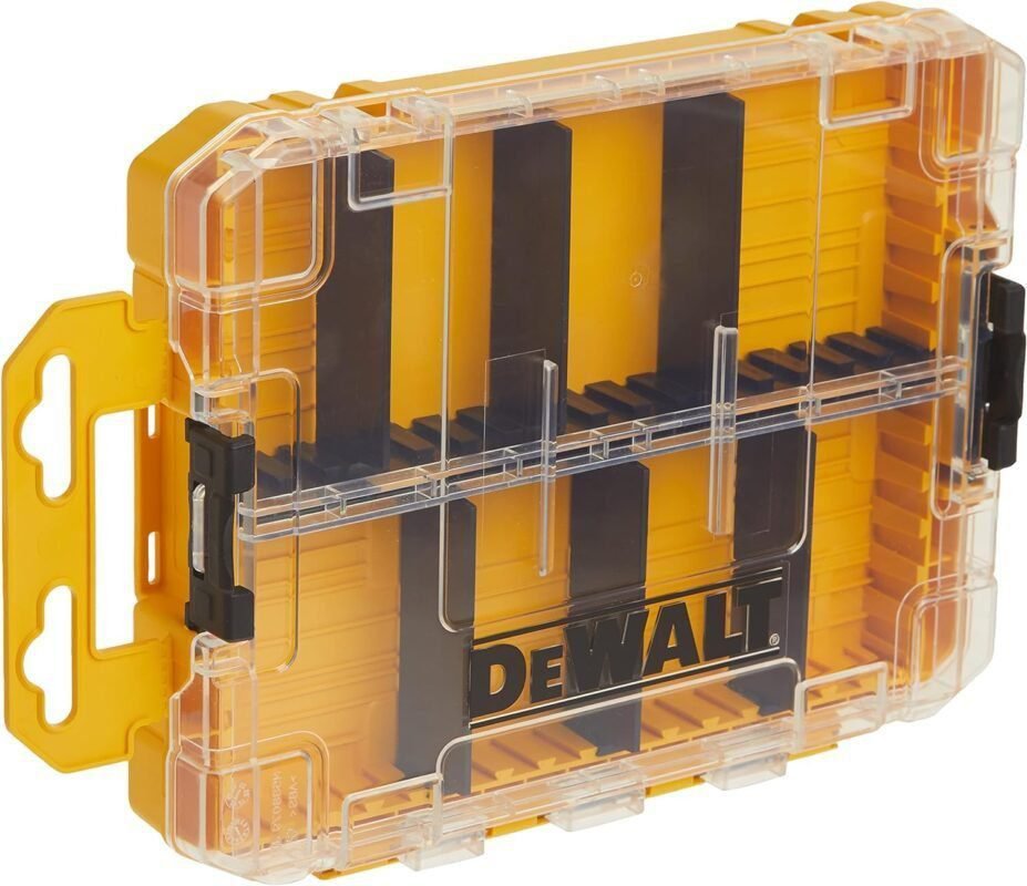DEWALT TSTAK Tool Box, 8-Compartments, Clear Lid Organizer, Side Latches for Easy Connection, Removable Compartments for Small Tools and Accessories(DWAN2190),Yellow DEWALT TSTAK Tool Box, 8-Compartments, Clear Lid Organizer, Side Latches for Easy Connection, Removable Compartments for Small Tools and Accessories(DWAN2190),Yellow