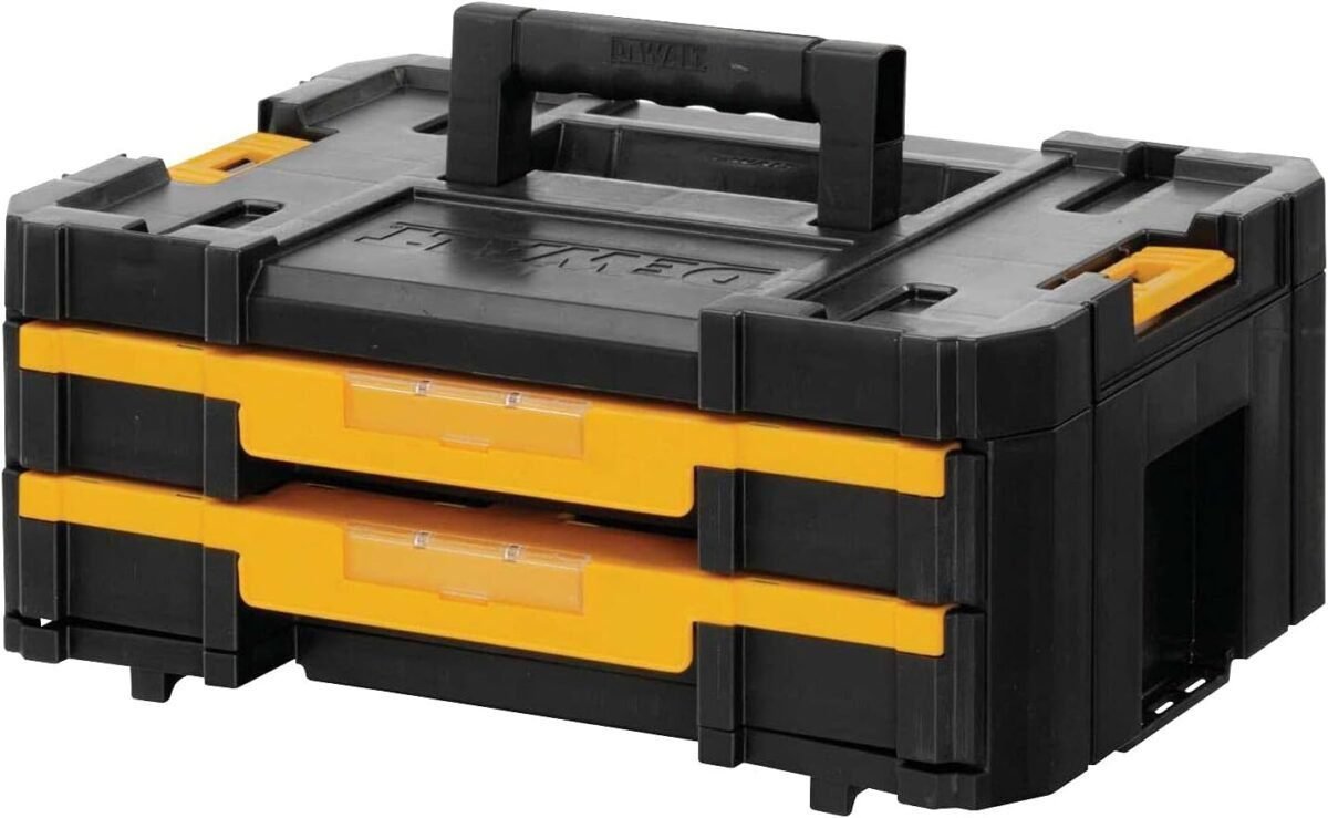 DEWALT TSTAK Tool Storage Organizer with Double Drawers, Holds Up to 16.5 lbs. (DWST17804) DEWALT TSTAK Tool Storage Organizer with Double Drawers, Holds Up to 16.5 lbs. (DWST17804)