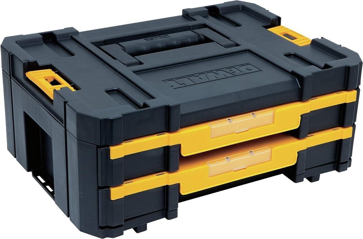 DEWALT TSTAK Tool Storage Organizer with Double Drawers, Holds Up to 16.5 lbs. (DWST17804) DEWALT TSTAK Tool Storage Organizer with Double Drawers, Holds Up to 16.5 lbs. (DWST17804)