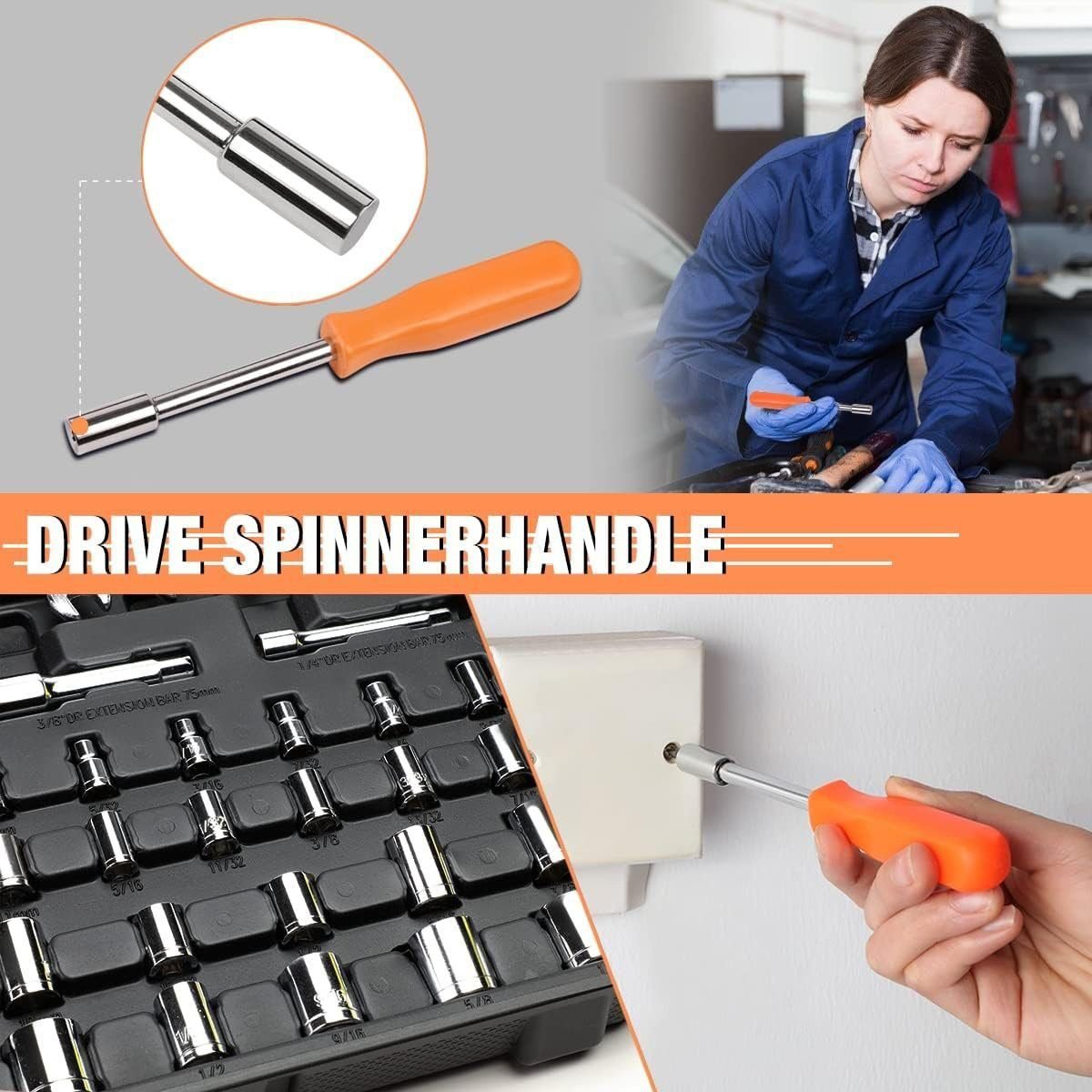 DNA Motoring TOOLS-00032 18 Piece Mechanics Home Repair Tool Set, Includes Pliers, Wrench, Hex Keys, Screwdrivers, Scissors, and Tape Measurer, 1 Kit, Orange/Black DNA Motoring TOOLS-00032 18 Piece Mechanics Home Repair Tool Set, Includes Pliers, Wrench, Hex Keys, Screwdrivers, Scissors, and Tape Measurer, 1 Kit, Orange/Black