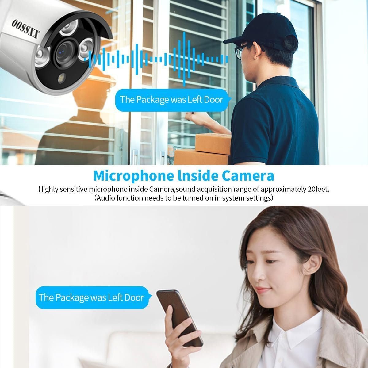 (Dual Antennas for Wi-Fi Enhanced) AI Human Detected 2K 3.0MP Wireless Security Camera System, Surveillance NVR Kits with 2TB Hard Drive, 4Pcs Outdoor WiFi Security Cameras, with Audio, Night Vision (Dual Antennas for Wi-Fi Enhanced) AI Human Detected 2K 3.0MP Wireless Security Camera System, Surveillance NVR Kits with 2TB Hard Drive, 4Pcs Outdoor WiFi Security Cameras, with Audio, Night Vision