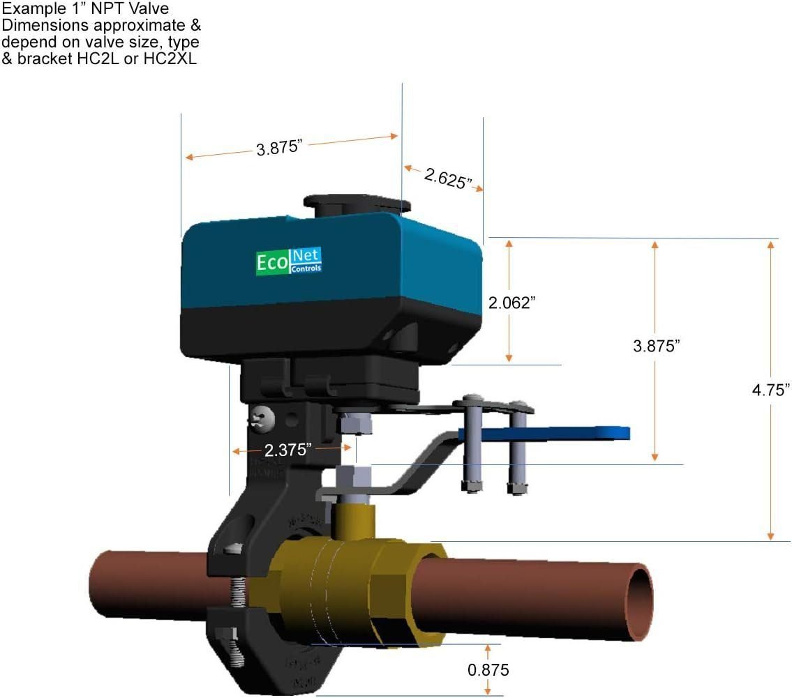 EVC200-HCSML The Bulldog Valve Robot, Z-Wave Water Valve, Smart Home Controller Required, Easy to Install and No Plumbing Required, Valves up to 1.5 EVC200-HCSML The Bulldog Valve Robot, Z-Wave Water Valve, Smart Home Controller Required, Easy to Install and No Plumbing Required, Valves up to 1.5