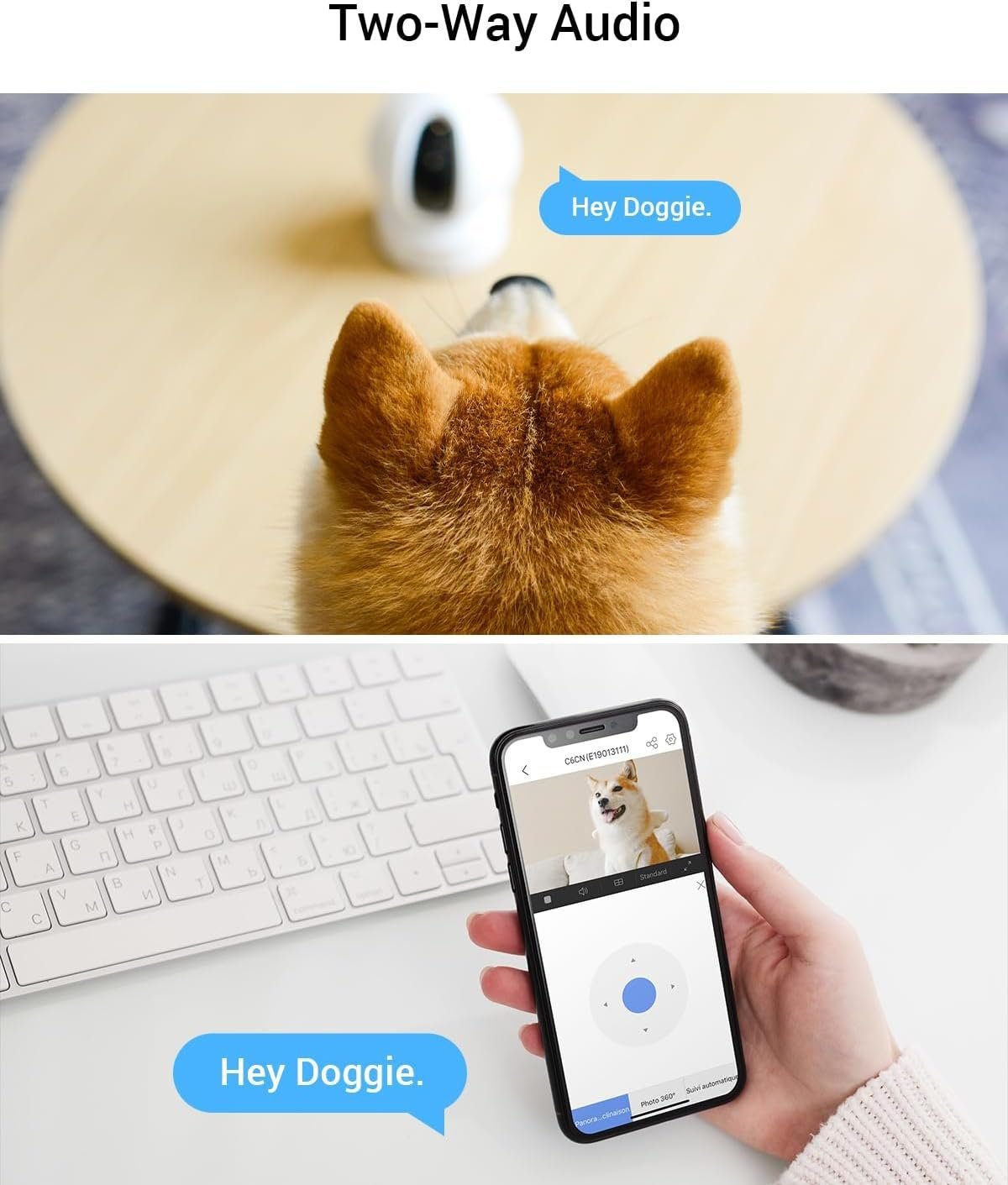 EZVIZ Security Camera Pan/Tilt 1080P Indoor Dome, Smart IR Night Vision, Motion Detection, Auto Tracking, Baby/Pet Monitor, 2-Way Audio, Works with Alexa and Google(C6N)