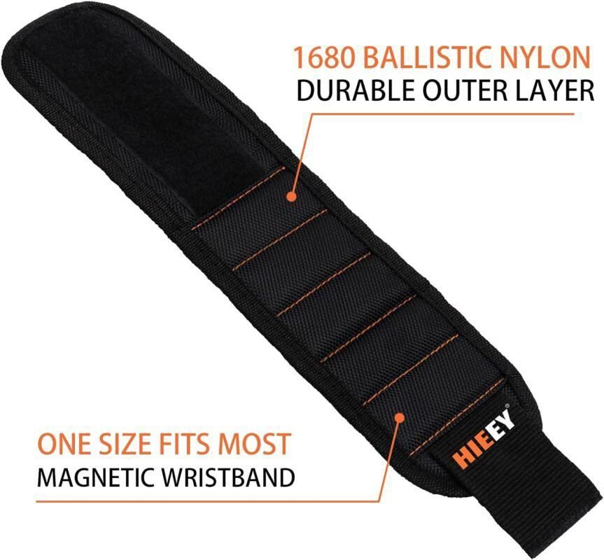 HIEEY 2 Pieces Magnetic Wristband for Holding Screws, Gifts for Men, Tool Belt Magnetic Wristband for Holding Screws, Cool Gadgets Christmas Gifts for Him Men Women Husband HIEEY 2 Pieces Magnetic Wristband for Holding Screws, Gifts for Men, Tool Belt Magnetic Wristband for Holding Screws, Cool Gadgets Christmas Gifts for Him Men Women Husband