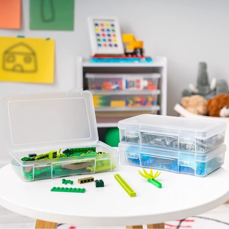 IRIS USA 10Pack Medium Plastic Storage Containers with Latching Lid for Pencil Box, Lego, Crayon IRIS USA 10Pack Medium Plastic Storage Containers with Latching Lid for Pencil Box, Lego, Crayon