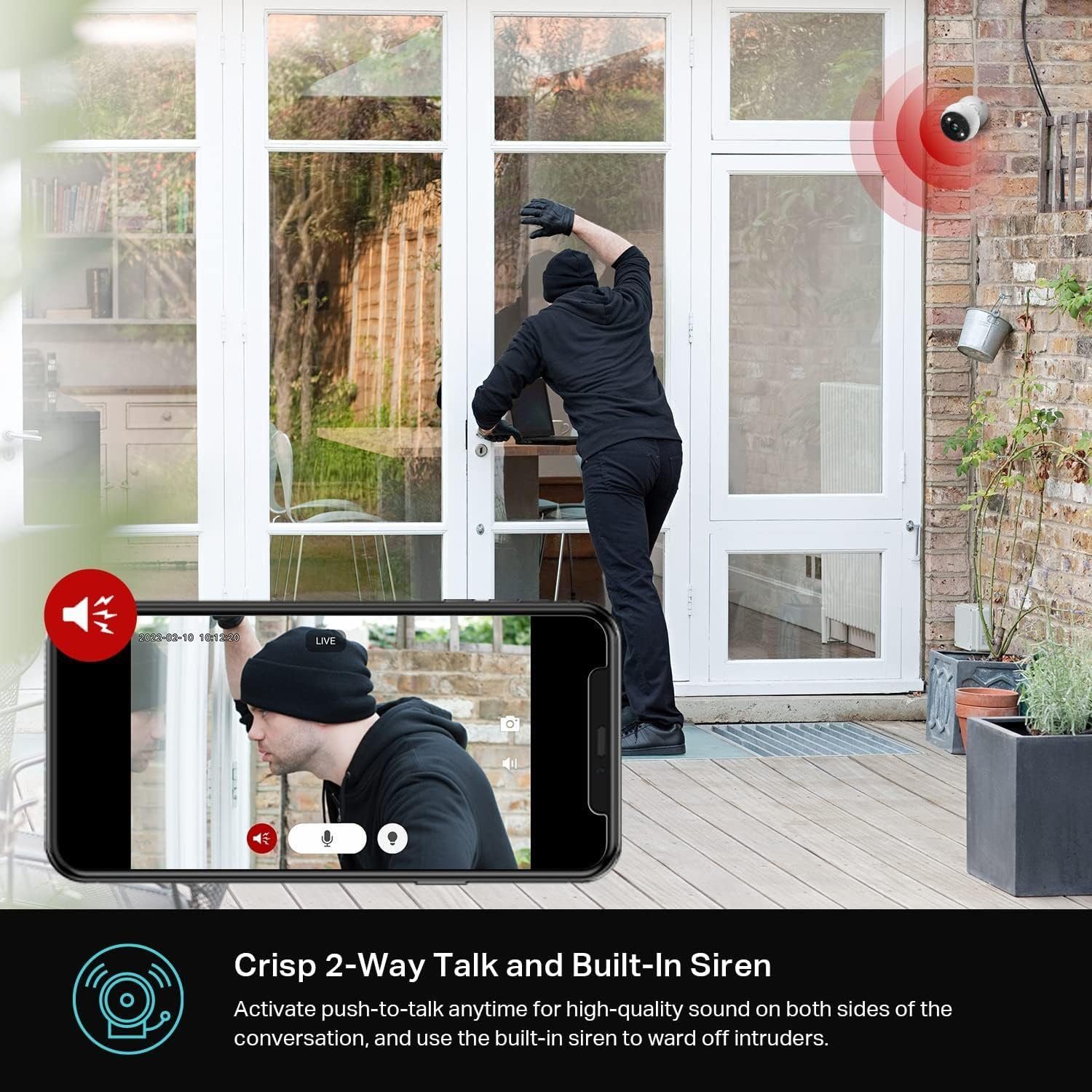 Kasa Smart 2K QHD Security Camera Outdoor Wired, IP65, Starlight Sensor 98Ft Night Vision, Motion/Person Detection, 2 Way Audio w/Siren, Cloud/SD Card Storage, Alexa Google Home Compatible(KC420WS) Kasa Smart 2K QHD Security Camera Outdoor Wired, IP65, Starlight Sensor 98Ft Night Vision, Motion/Person Detection, 2 Way Audio w/Siren, Cloud/SD Card Storage, Alexa Google Home Compatible(KC420WS)