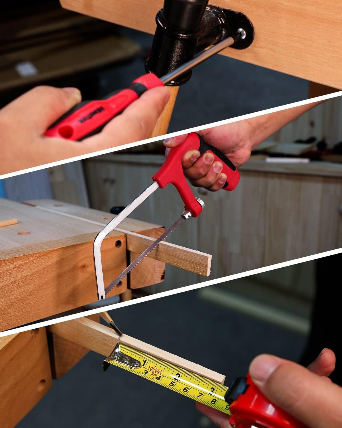 KingTool Home Repair Tool Kit - 149 Pieces Basic Home Repair Tool Set, General Mechanic Tool Set, General Household Tool Kit with Plastic Toolbox, Perfect for Homeowner, Office  College Repairs