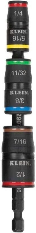 Klein Tools 32907 Impact Driver, 7-in-1 Impact Flip Socket Set, 6 Hex Driver Sizes plus a 1/4-Inch Bit Holder Klein Tools 32907 Impact Driver, 7-in-1 Impact Flip Socket Set, 6 Hex Driver Sizes plus a 1/4-Inch Bit Holder