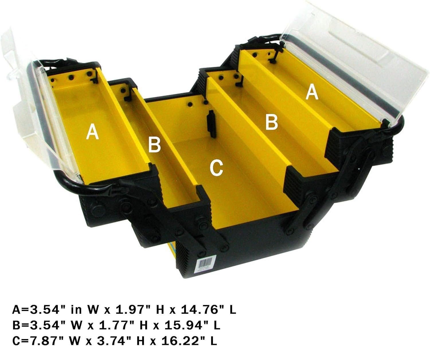 Portable Tool Box with Wheels - Stackable 2-in-1 Tool Chest with Fold-Down Comfort Handles, Tough Latches, and Removable Storage Trays by Stalwart Portable Tool Box with Wheels - Stackable 2-in-1 Tool Chest with Fold-Down Comfort Handles, Tough Latches, and Removable Storage Trays by Stalwart