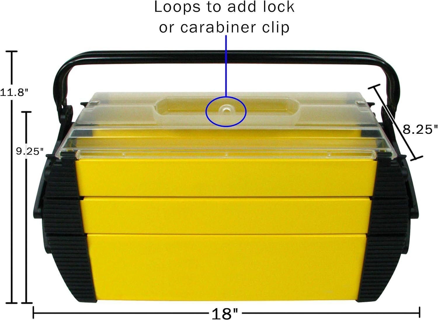 Portable Tool Box with Wheels - Stackable 2-in-1 Tool Chest with Fold-Down Comfort Handles, Tough Latches, and Removable Storage Trays by Stalwart Portable Tool Box with Wheels - Stackable 2-in-1 Tool Chest with Fold-Down Comfort Handles, Tough Latches, and Removable Storage Trays by Stalwart