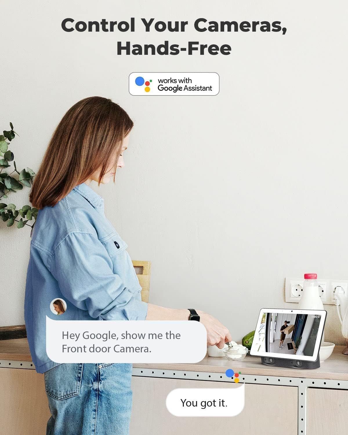 REOLINK Security IP Camera , 5MP Surveillance Outdoor Indoor PoE Camera, Human/Vehicle Detection, 100Ft IR Night Vision, Work with Smart Home, Up to 256GB Micro SD Card, RLC-510A