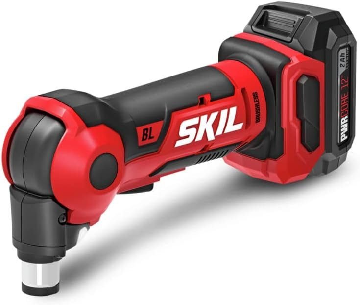 SKIL PWR CORE 12 Brushless 12V Auto Hammer Kit includes 2.0Ah Lithium Battery and PWR JUMP Charger - AH6552A-10, Red SKIL PWR CORE 12 Brushless 12V Auto Hammer Kit includes 2.0Ah Lithium Battery and PWR JUMP Charger - AH6552A-10, Red