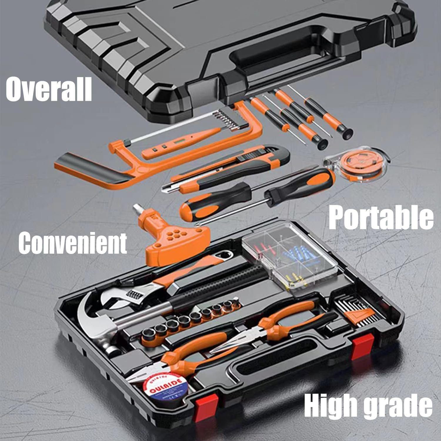 Sutlumisi Home Tool Kit 182 Pcs, Home Repair portable Tool Set, Household Basic Tool Kit with Plastic Toolbox Storage Case for Apartment, Home Maintenance DIY Project, Auto Repair Sutlumisi Home Tool Kit 182 Pcs, Home Repair portable Tool Set, Household Basic Tool Kit with Plastic Toolbox Storage Case for Apartment, Home Maintenance DIY Project, Auto Repair