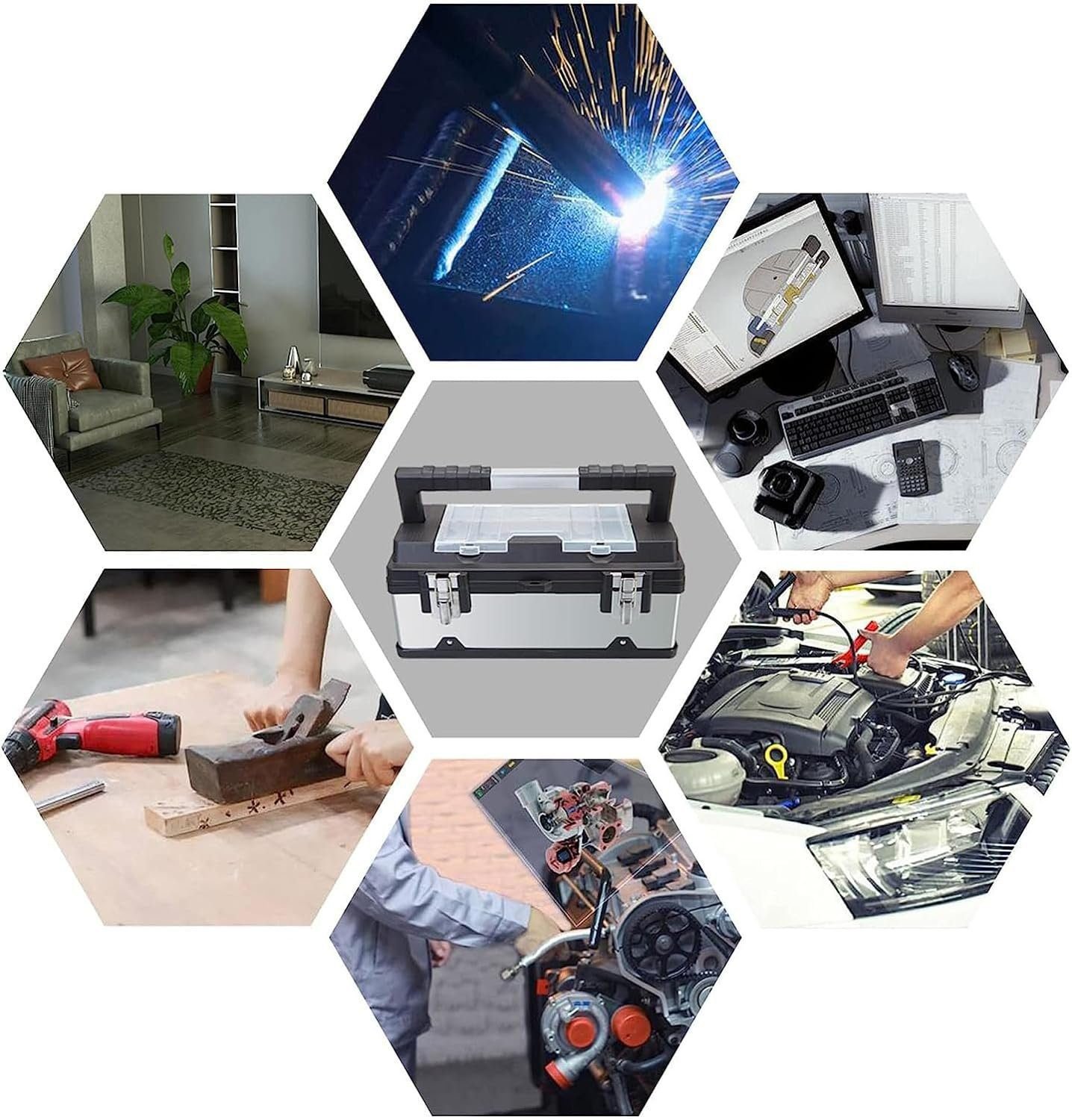 TCE TAM5519U Torin Portable Tool/Garage Storage Box: Ergonomically Designed for Garage, Home, Office, Warehouse, Gym, School - Black TCE TAM5519U Torin Portable Tool/Garage Storage Box: Ergonomically Designed for Garage, Home, Office, Warehouse, Gym, School - Black