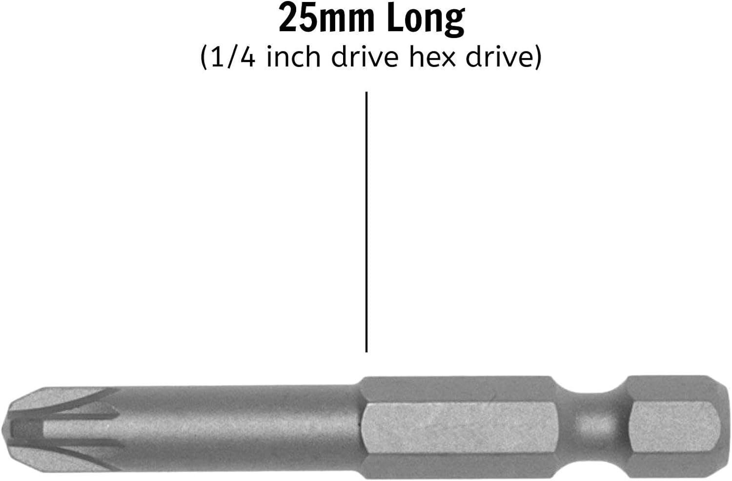 Teng Tools 10 Piece 1/4 Inch Drive Hex Drive 25mm Long PZ1 Pozidriv Bit Set - PZ2500110 Teng Tools 10 Piece 1/4 Inch Drive Hex Drive 25mm Long PZ1 Pozidriv Bit Set - PZ2500110
