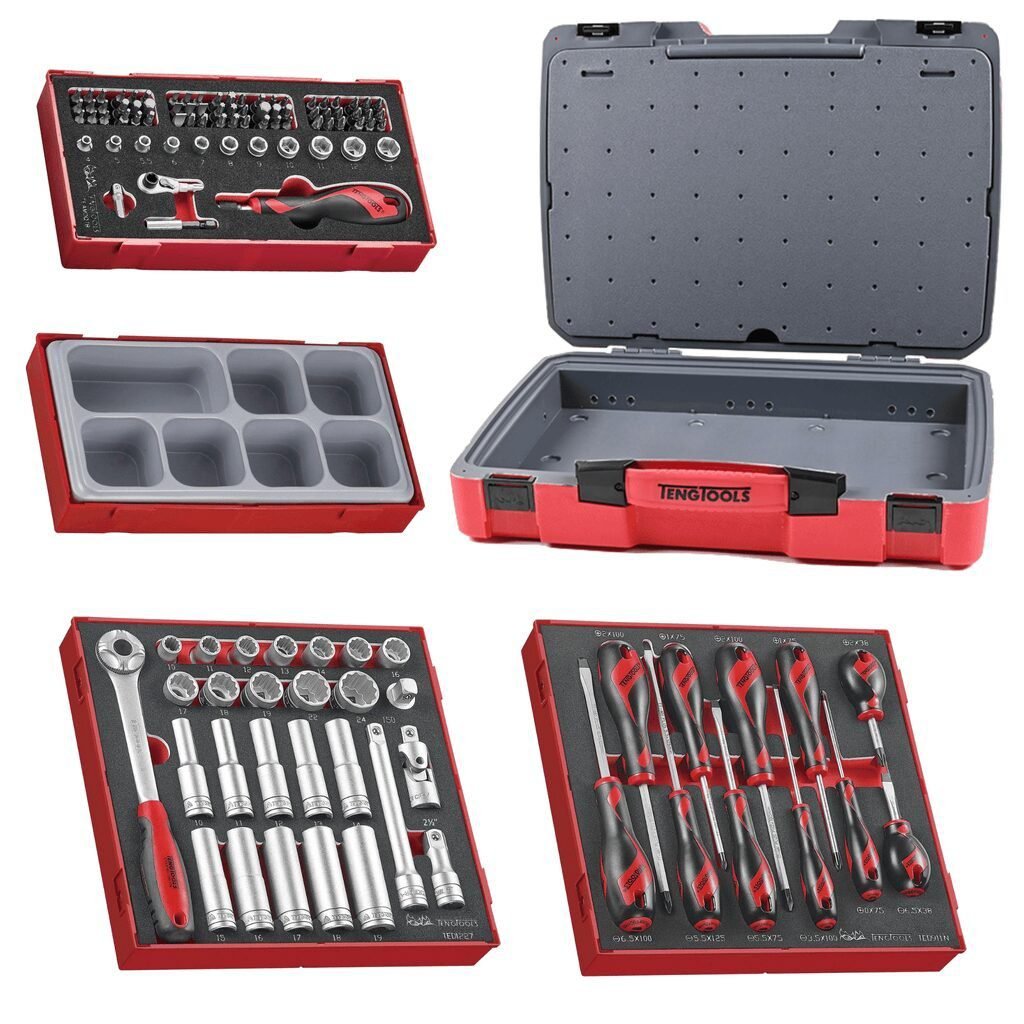 Teng Tools 116 Piece 1/2 Inch Drive Socket, Screwdriver Bit Foam Kit Review