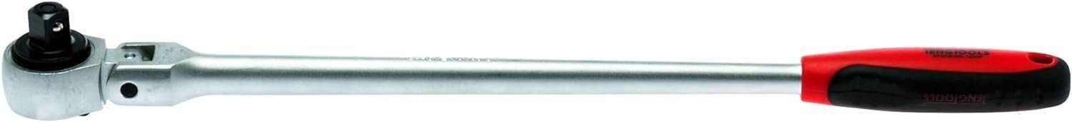 Teng Tools 1/2 Inch Drive 45 Teeth 15.7 Inch / 400mm Long Arm Flexible Head Ratchet - 1200F, Multicoloured Teng Tools 1/2 Inch Drive 45 Teeth 15.7 Inch / 400mm Long Arm Flexible Head Ratchet - 1200F, Multicoloured