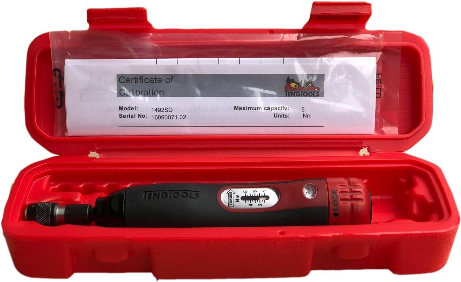 Teng Tools 1/4 Inch Drive Certified Torque Screwdriver 10-50in-lb - 1492USD, Silver Teng Tools 1/4 Inch Drive Certified Torque Screwdriver 10-50in-lb - 1492USD, Silver