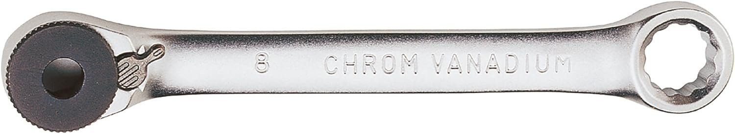 Teng Tools 1/4 Inch Drive Hex Drive Reversible Mini Bits Ratchet -1400B, Silver