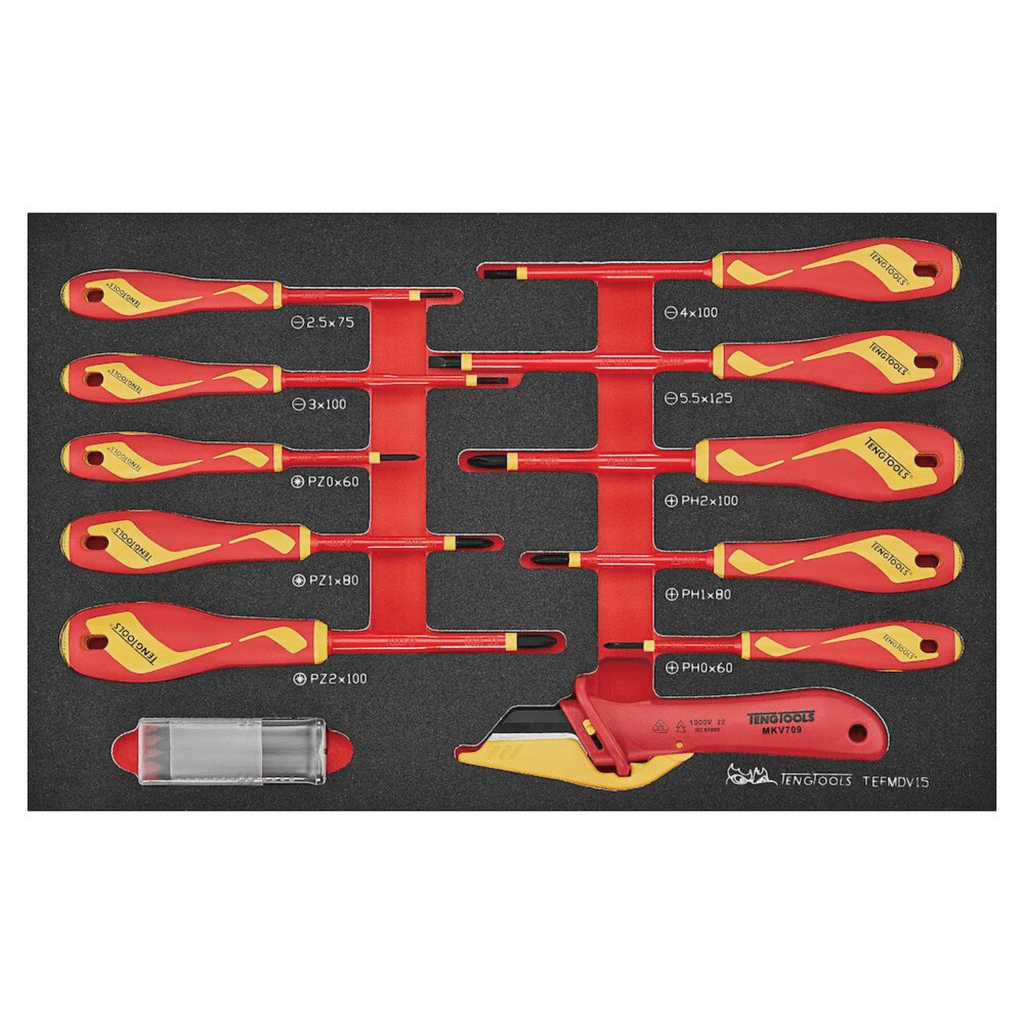 Teng Tools 15 Piece 1000 Volt Insulated Screwdriver  Knife Set Review
