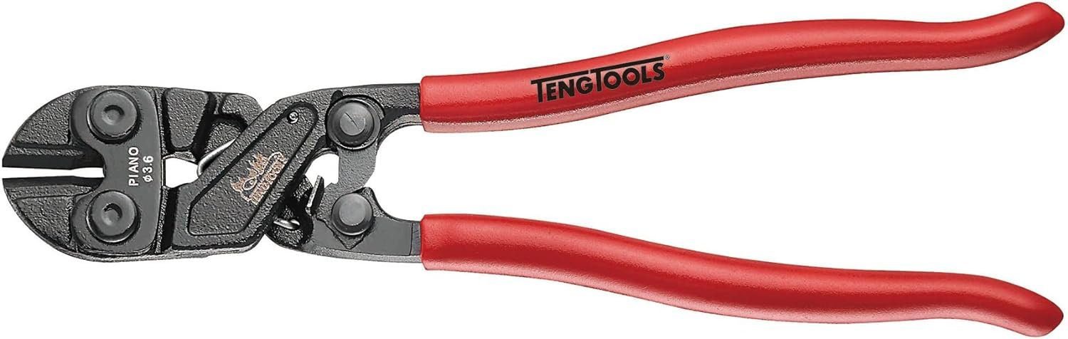 Teng Tools 19 x 22mm Scaffold Podger Wrench with 8 Inch Mini Bolt Cutters And Safety Wire, Silver Teng Tools 19 x 22mm Scaffold Podger Wrench with 8 Inch Mini Bolt Cutters And Safety Wire, Silver