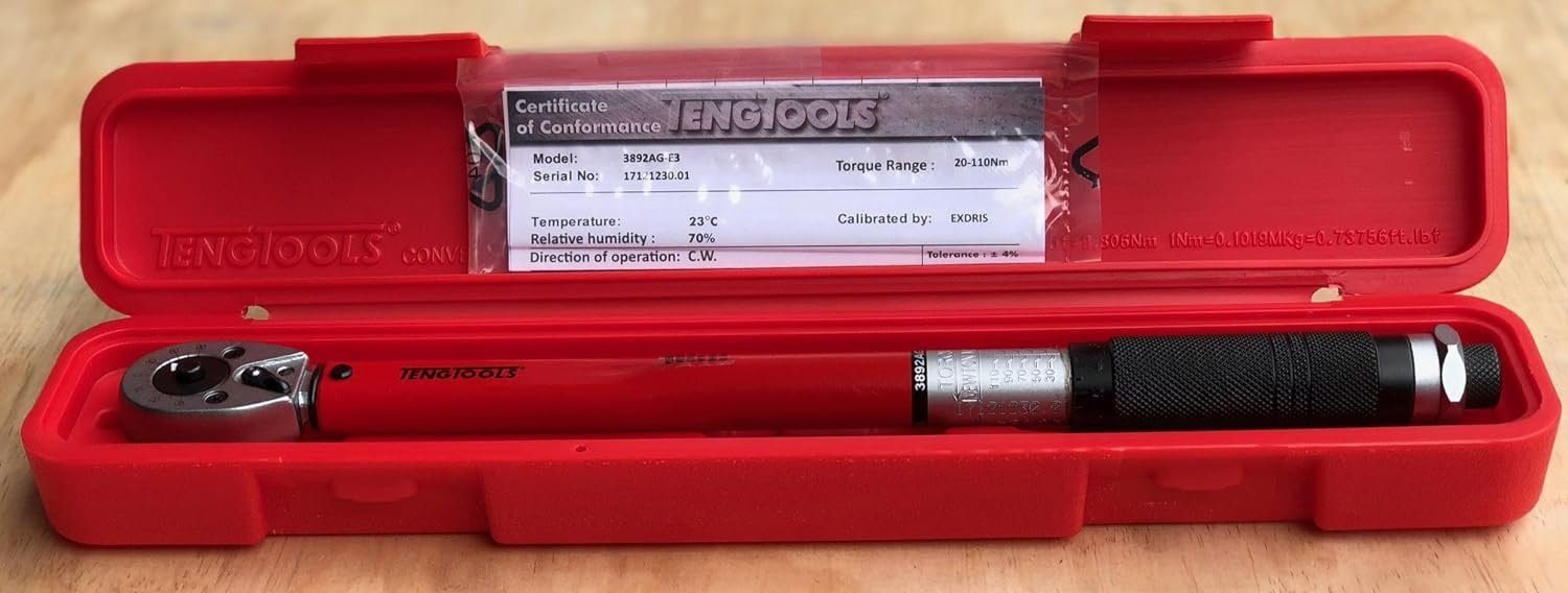 Teng Tools 3/8 Drive Torque Wrench 15-80ft-lb - TEN-O-3892UAGE3