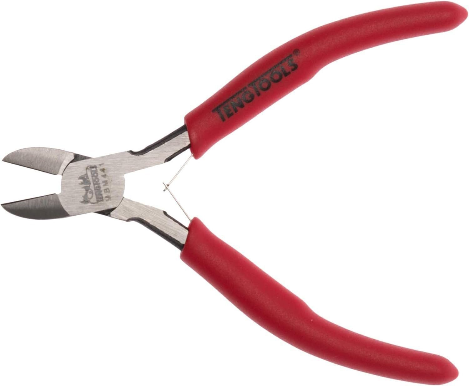 Teng Tools 5 Inch Mini Side Cutter Diagonal Wire Cutting Pliers/Repair Tool - MBM441 Teng Tools 5 Inch Mini Side Cutter Diagonal Wire Cutting Pliers/Repair Tool - MBM441