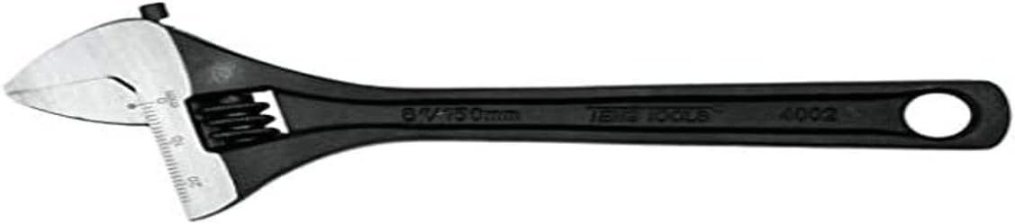 Teng Tools 6 Inch Industrial Adjustable Wrench With Graduated Scale - 4002 Teng Tools 6 Inch Industrial Adjustable Wrench With Graduated Scale - 4002