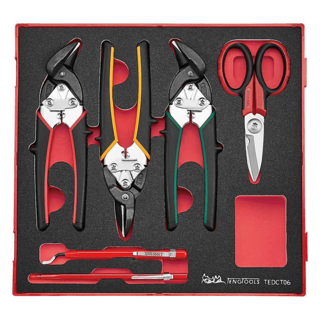 Teng Tools 6-Piece Mini Tin Snip, Scissor, Scriber, and Deburring Tool Set Review