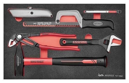 Teng Tools 6 Piece Plier, Wrench, Engineer Hammer, Knife, and Saw General Set Review Teng Tools 6 Piece Plier, Wrench, Engineer Hammer, Knife, and Saw General Set Review