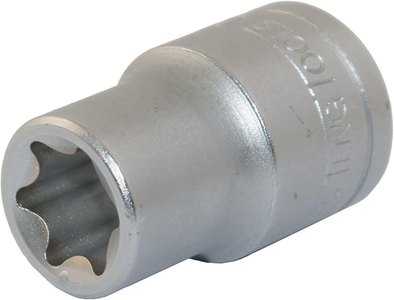 Teng Tools 9 Piece 1/2 Inch Drive TX-E Socket Set (E10 - E24) + Clip Rail  9 Socket Clips - M1210