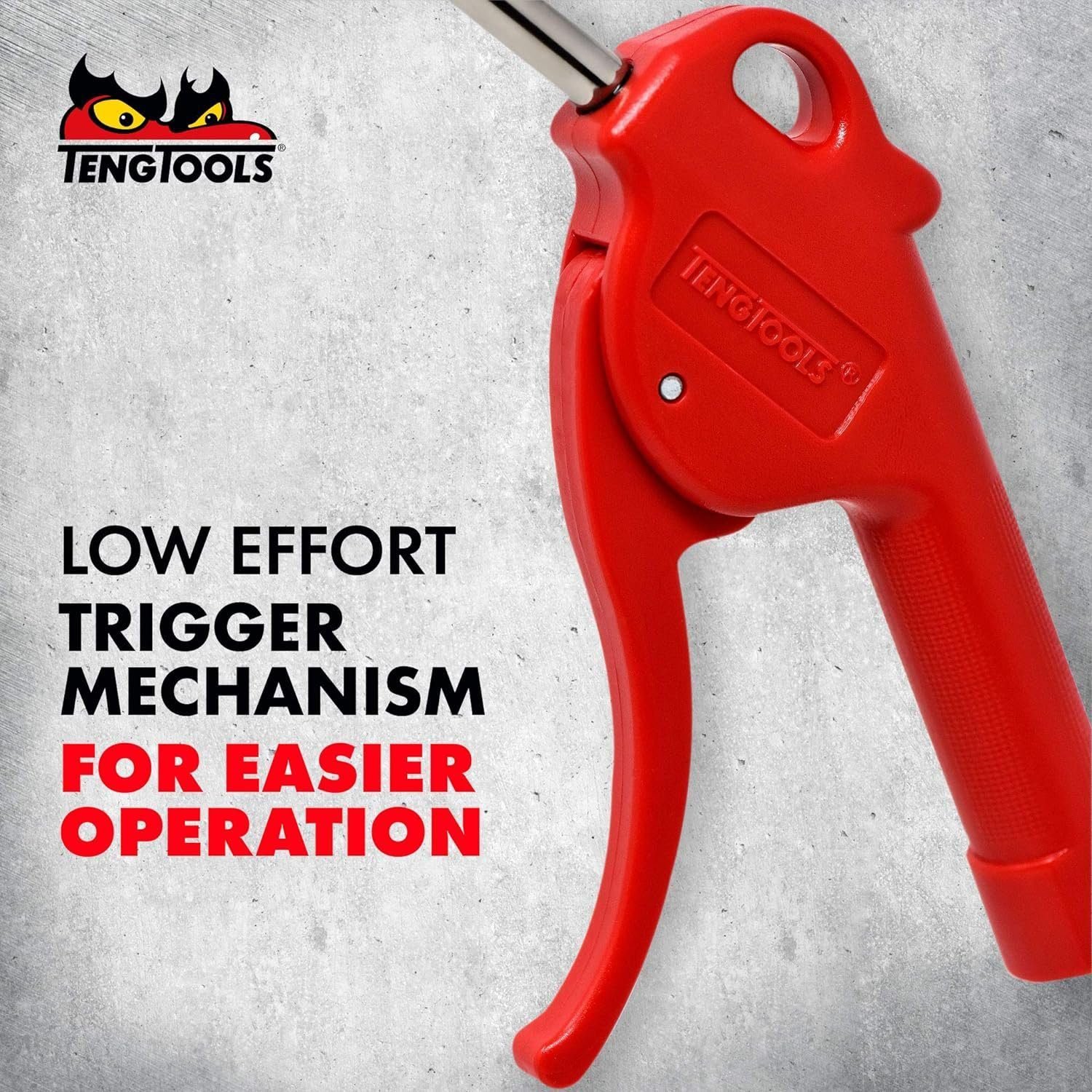 Teng Tools Pistol Grip Style Air Blow Gun with 3.94 Inch Long Nozzle  1/4 Inch Air Inlet - ARB01