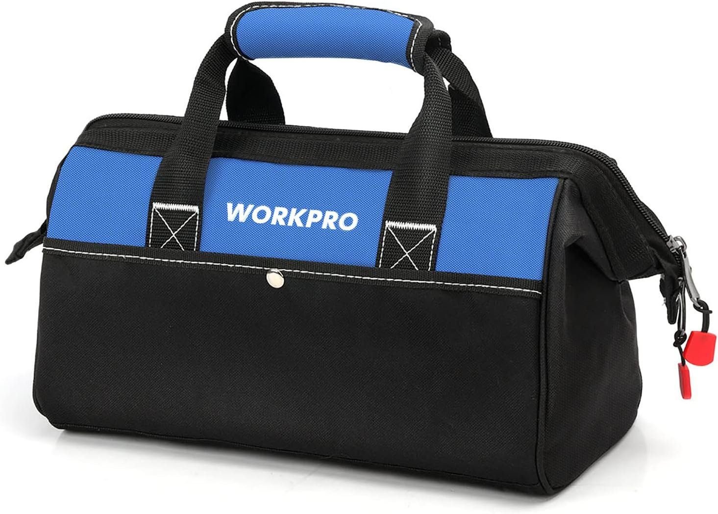 WORKPRO 13-inch Tool Bag, Wide Mouth Tool Tote Bag with Inside Pockets for Tool Storage WORKPRO 13-inch Tool Bag, Wide Mouth Tool Tote Bag with Inside Pockets for Tool Storage