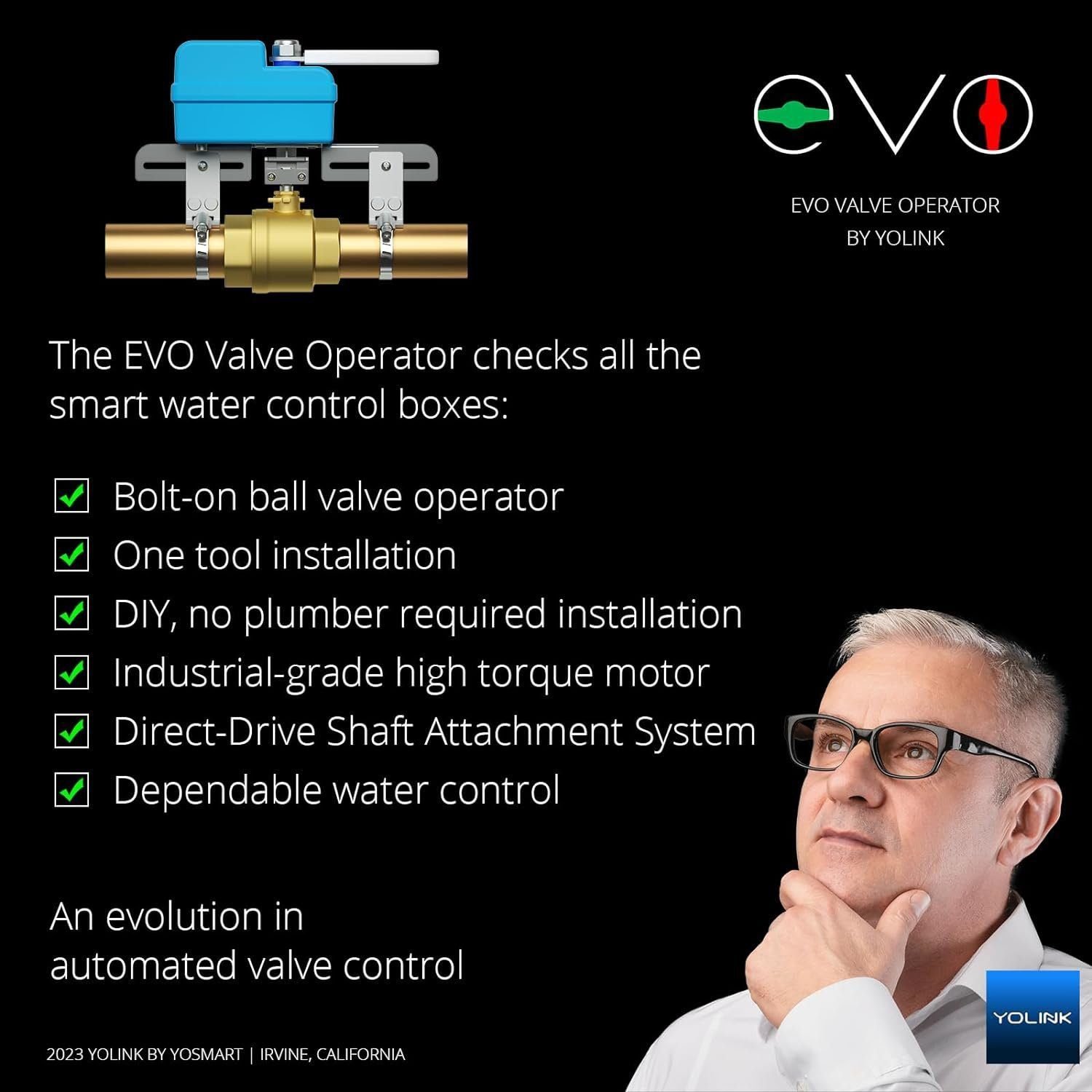 YoLink Smart Water Valve Controller, with Valve Operator, Easy No-Plumber DIY Installation, Remote Control, Compatible with Alexa/Google Assistant, IFTTT - YoLink Hub Required YoLink Smart Water Valve Controller, with Valve Operator, Easy No-Plumber DIY Installation, Remote Control, Compatible with Alexa/Google Assistant, IFTTT - YoLink Hub Required